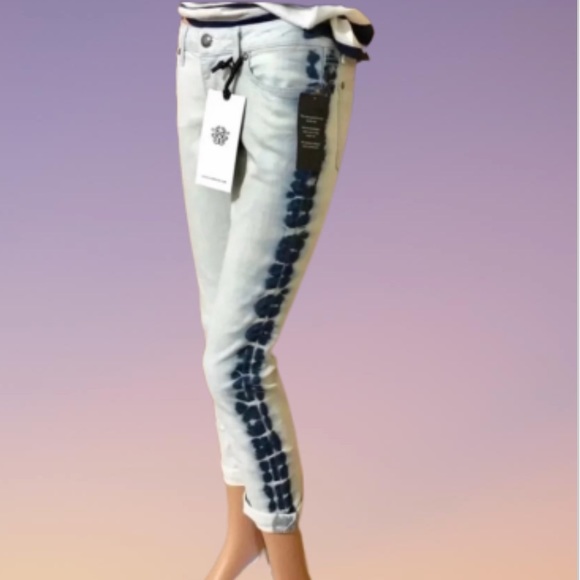 NWT Jessica Simpson Tie Dye Low Rise Skinny Jeans Size 28 - Picture 2 of 16